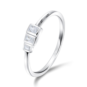 Minimalist Designed Silver Ring NSR-4071